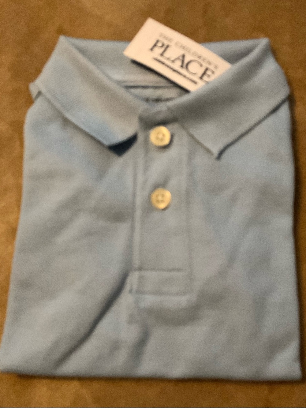 The Children's Place Lightweight Light Blue Polo Shirt 👕🆒🆕
